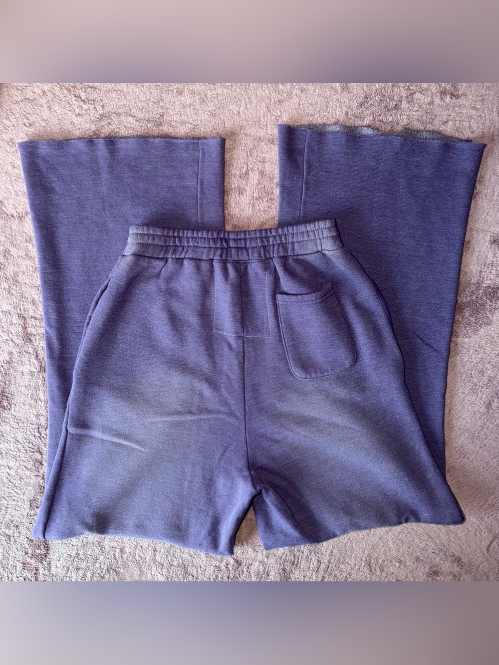 Aviator Nation Wide Leg Sweatpants in Faded Grape - Picture 6 of 12